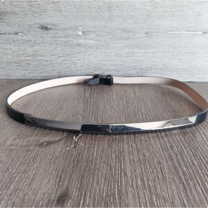 BCBGMaxAzria Black Adjustable Skinny Waist Belt Small